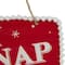 6.25" Gingerbread Man "OH SNAP" Square Christmas Ornament